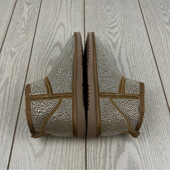 I.N.C. International Concepts Ariee Mini Cold Weather Booties 10M Tan Bling $60 - Picture 4 of 8